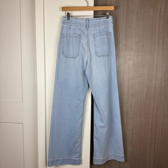 Maeve Light Blue Flare & Wide Leg Jeans - Picture 8 of 12